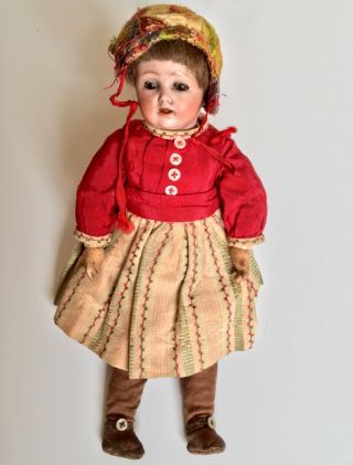 Rare Jd Kestner Antique Victorian German Bisque Doll 3 Outfit