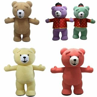 Inflatable Teddy Bear Mascot Costume Suit Cosplay Party Game Dress Outfit Adults