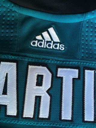 Rare Rourke Chartier San Jose Sharks Game Worn Teal Jersey w NHL All Star Patch 8