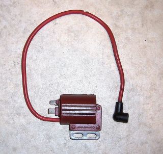 1970s Vintage Motoplat " Conversor " Cs Ignition Coil W/ Red 470mm Lead,  Ex (rØ01)