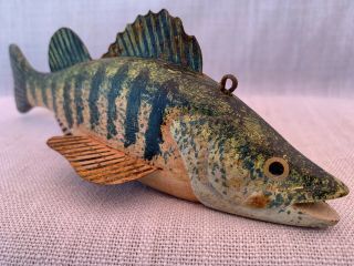 Medium Sized Vintage Wooden Toy Fish