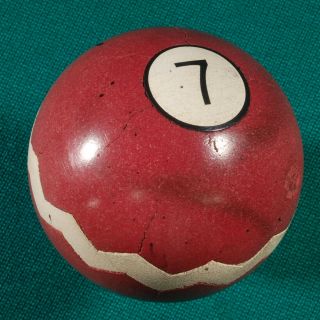 Vintage/antique Very Rare Ca1900 Zig - Zag 2 - 1/4 " 7 Ball