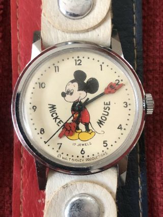 Vintage Mickey Mouse Watch,  17 Jewel,  1318