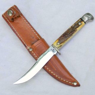 CASE XX USA vintage 5 FINN stag mini knife,  sheath 1965 - 1969; rare 2