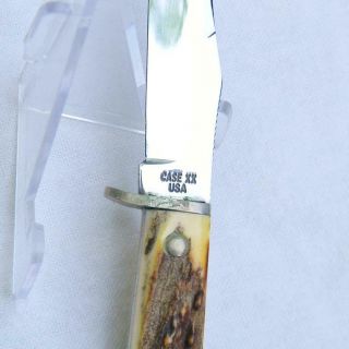 CASE XX USA vintage 5 FINN stag mini knife,  sheath 1965 - 1969; rare 6