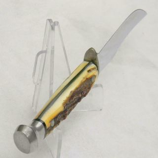 CASE XX USA vintage 5 FINN stag mini knife,  sheath 1965 - 1969; rare 8