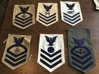 Group Of Wwii Us Navy Petty Officers Rates (6)