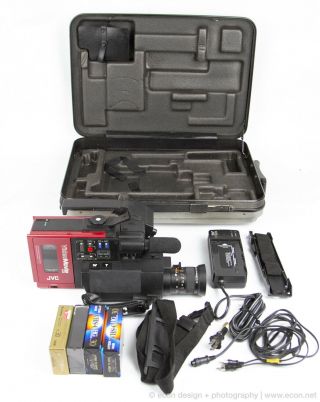 JVC GR - C1U Vintage VHS - C Camcorder Back to the Future Prop Full Kit No Battery 3