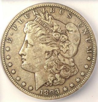 1893 - O Morgan Silver Dollar $1 - Icg Xf40 (ef40) - Rare Date - Certified Coin
