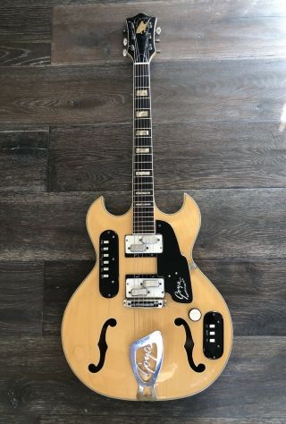 Vintage 1967 Goya Rangemaster /109r/ Hollow Body Electric Guitar