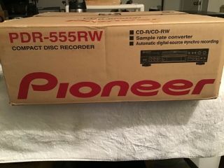 Pioneer Pdr - 555rw Cd Recorder High End Vintage Audio Cd Recorder
