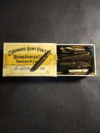 A Box Of Vintage Hunt 56 Nibs With 144 Nibs In Dip Pen Nibs Calligraphy Nibs