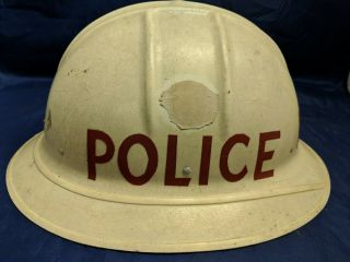 Vintage Police Jackson Products Hard Hat Hardhat Type Sc - 1