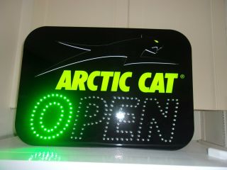 Vintage Arctic Cat Dealer Open Sign Artic
