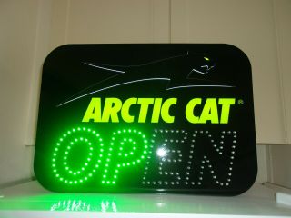 Vintage Arctic Cat Dealer Open Sign Artic 2