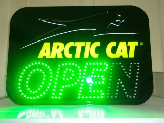 Vintage Arctic Cat Dealer Open Sign Artic 4