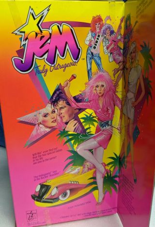 VTG Shana of the Holograms Jem Truly Outrageous Doll NRFB Hasbro 1985 with Tape 6