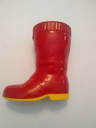 Vintage Knickerbocker Plastic Co Puss N Boots Red And Yellow Popup Cat Toy