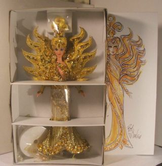 Barbie Goddess of the Sun Bob Mackie Signed Illustration Stand NRFB 2