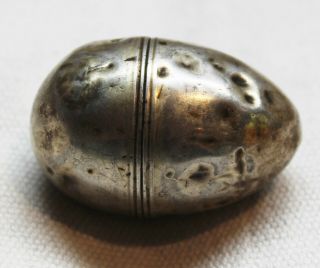 Georgian Silver Samuel Meriton Egg Shaped Nutmeg Grater - C.  1790 As Found