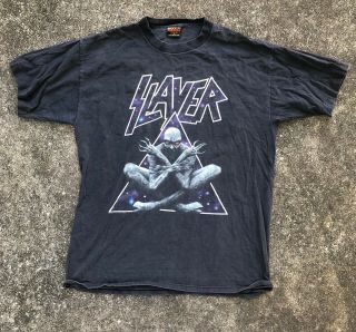 Vintage Slayer World Tour Divine Intervention T Shirt Men’s Xl Authentic Rare