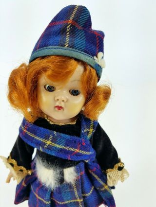 Vintage Vogue Ginny Doll Scottish Outfit Red Hair Doll HTF Rare Frolicking Fable 2