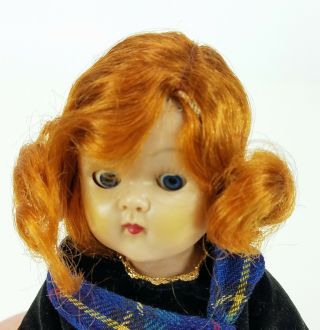 Vintage Vogue Ginny Doll Scottish Outfit Red Hair Doll HTF Rare Frolicking Fable 5