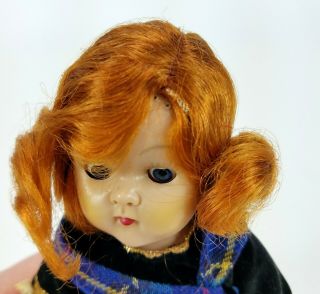 Vintage Vogue Ginny Doll Scottish Outfit Red Hair Doll HTF Rare Frolicking Fable 6