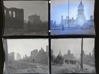 26 x RARE B&W Photo Negatives San Francisco Earthquake & Fire April 18 - 20,  1906 5