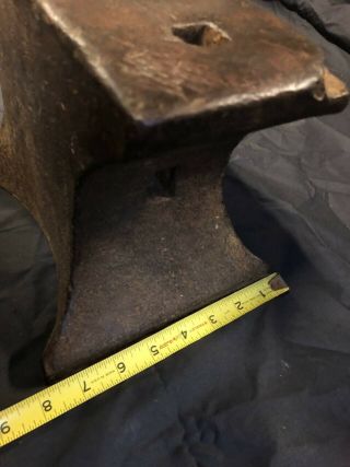 Antique Vintage Mouse Hole 86lb Blacksmith Anvil / Knife Making / Sword Forging 9