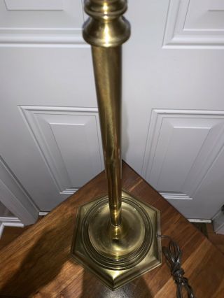 Vintage Stiffel Brass Swing Arm Floor Lamp MCM Hollywood Regency 7