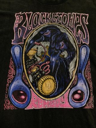 Vtg 1993 Tour The Black Crowes T - Shirt,  Living Is A Horizontal Fall 2 Xl