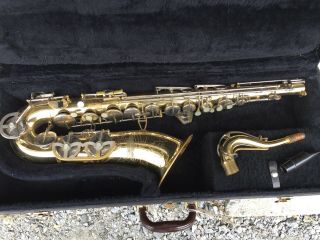 Vintage Astro Tenor Sax And Adjusted W/case And Mouthpiece