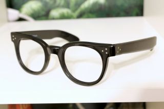 FDR 1950s - 60s Black Glasses (Tart Style) Hand Made in USA 48 - 24 VINTAGE 3