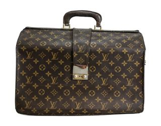 Vintage 1970s Louis Vuitton Lv Monogram Briefcase 1970 