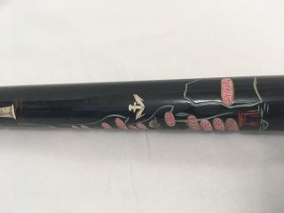 Vintage WWII HAND CARVED HIDDEN POOL CUE Japanese Painted WALKING STICK Souvenir 6