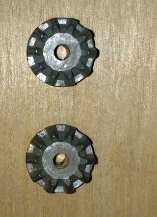 Erector Miter Gears,  Part P48,  Cast Metal With Closed Base,  Set Of 2