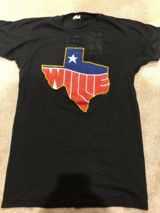 Vtg Willie Nelson Tshirt.  True Vintage Sz Lg Rare