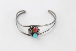 4 x Vintage.  925 Sterling Silver NAVAJO TURQUOISE Jewellery inc.  Cuff (19g) 3