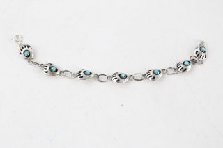 4 x Vintage.  925 Sterling Silver NAVAJO TURQUOISE Jewellery inc.  Cuff (19g) 6