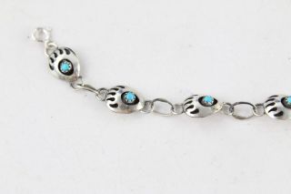 4 x Vintage.  925 Sterling Silver NAVAJO TURQUOISE Jewellery inc.  Cuff (19g) 7