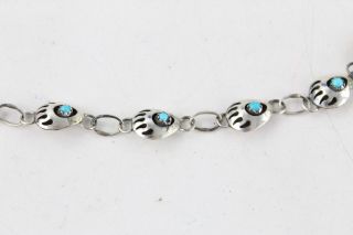 4 x Vintage.  925 Sterling Silver NAVAJO TURQUOISE Jewellery inc.  Cuff (19g) 8
