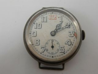 Vintage 925 Silver Wrist Watch Spares Or Repairs Military Style Watch