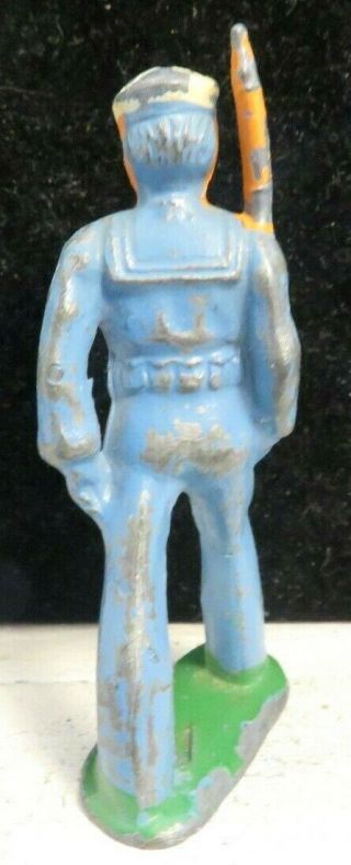 Barclay Lead Toy Soldier Sailor Blue Uniform Long Stride Bell Bottoms B - 051a 2