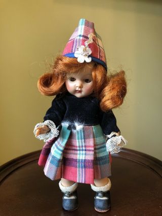 Vintage Vogue Strung Ginny Doll Scottish STUNNING Red Head 3