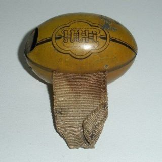 Vintage Tin Toy Football (made In Japan,  Candy Container / Whistle ?)