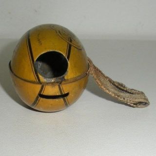 Vintage Tin Toy Football (Made in Japan,  Candy Container / Whistle ?) 3