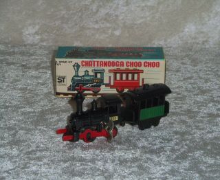 Vintage Japan Plastic Chattanooga Choo Choo Yone Wind Up Train W/ Box No.  2165