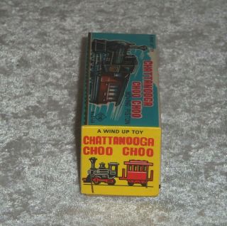 Vintage Japan Plastic Chattanooga Choo Choo Yone Wind Up Train w/ Box No.  2165 4