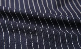 Vintage 1900s Cotton & Linen Shirt Men ' s Stripes Chambray Work Shirts Bronson 6